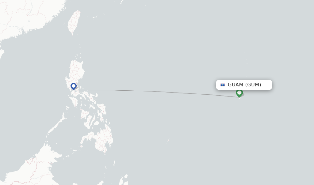 Philippine Airlines flights from Guam GUM FlightsFrom