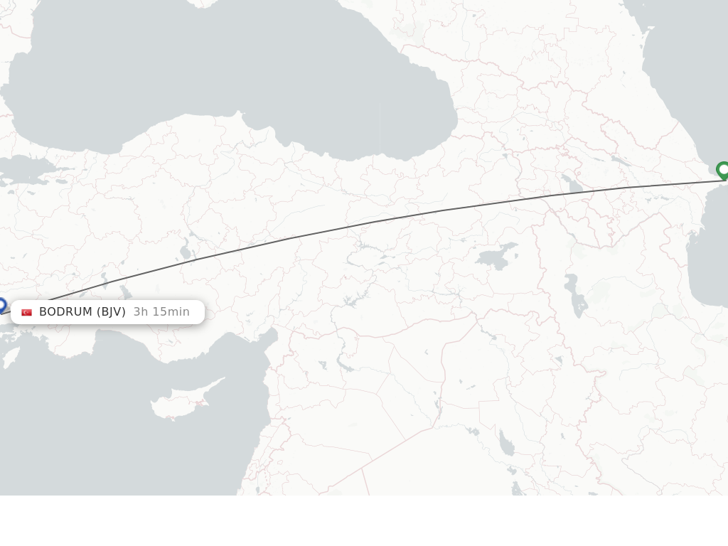 Direct non stop flights from Baku to Bodrum schedules