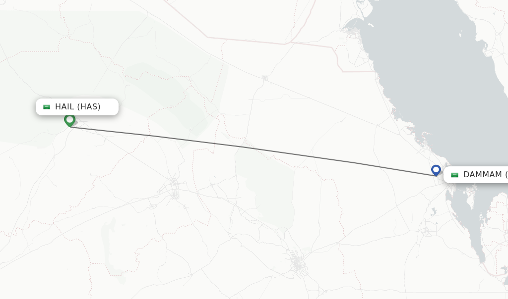 Direct (non-stop) Flights From Hail To Dammam - Schedules - FlightsFrom.com