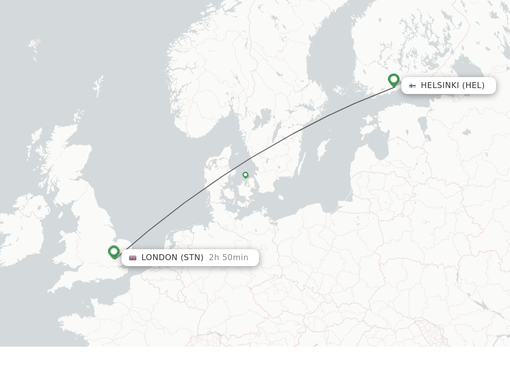 Direct non stop flights from Helsinki to London schedules