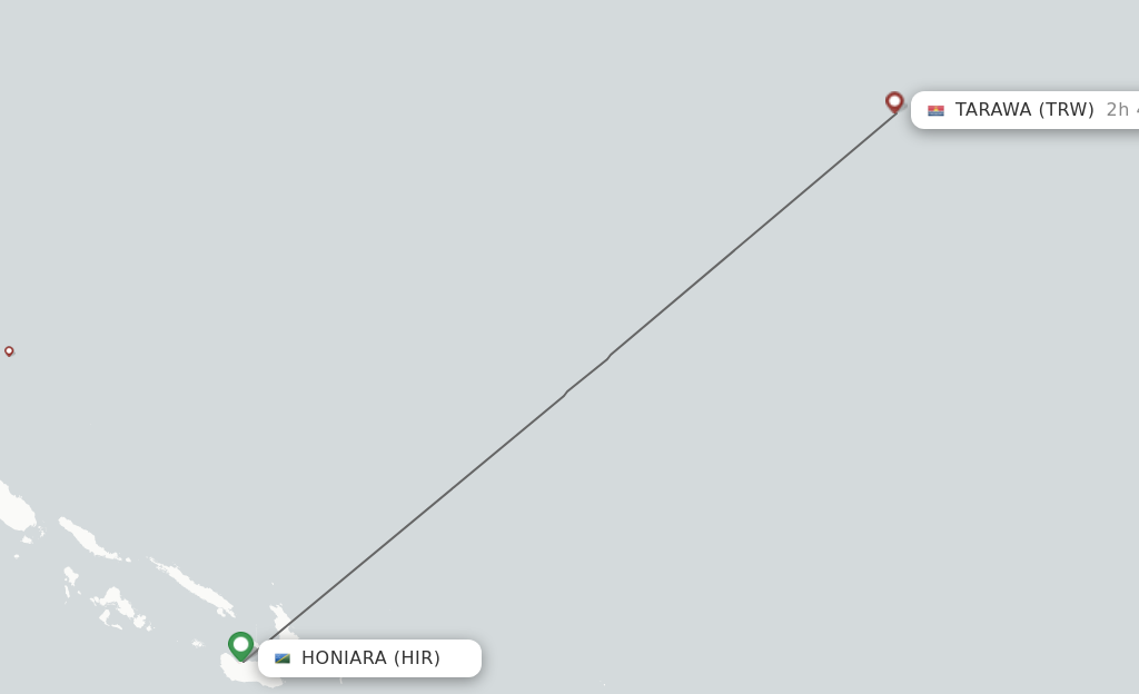 Direct Non Stop Flights From Honiara To Tarawa Schedules