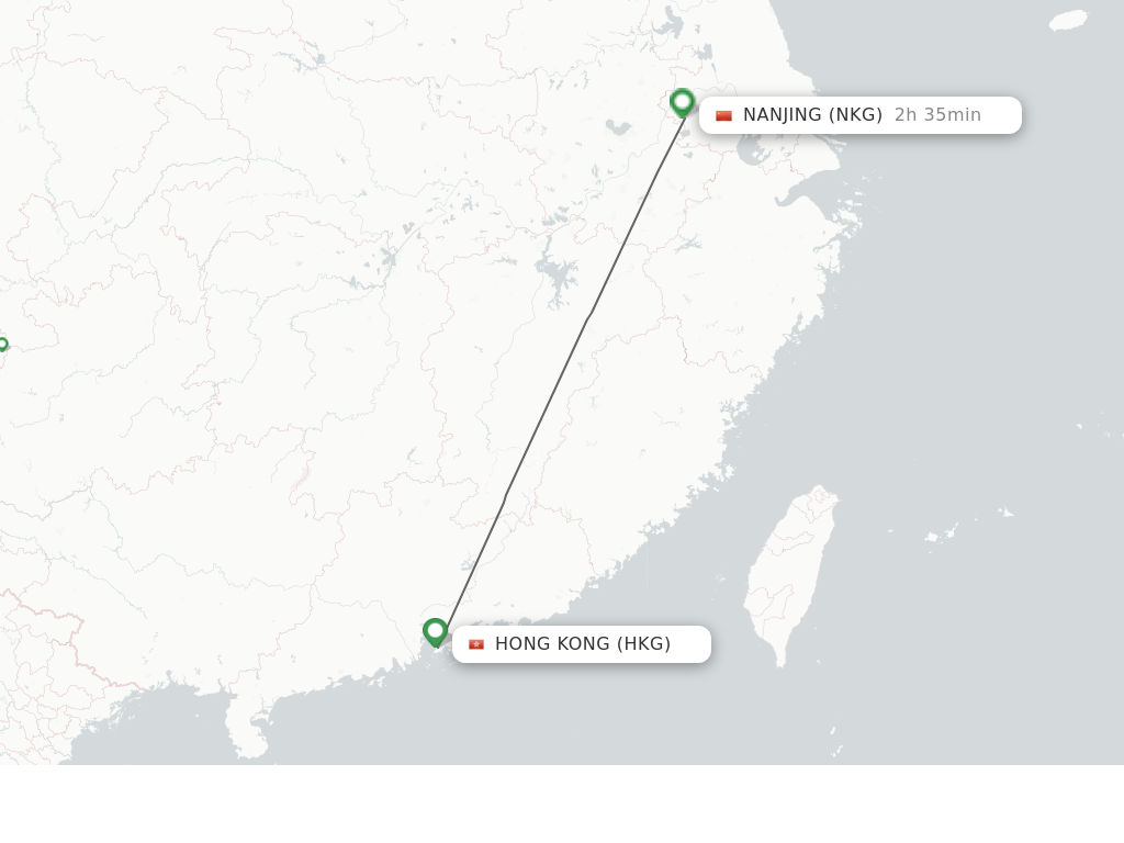 Direct (non-stop) flights from Hong Kong to Nanjing - schedules ...