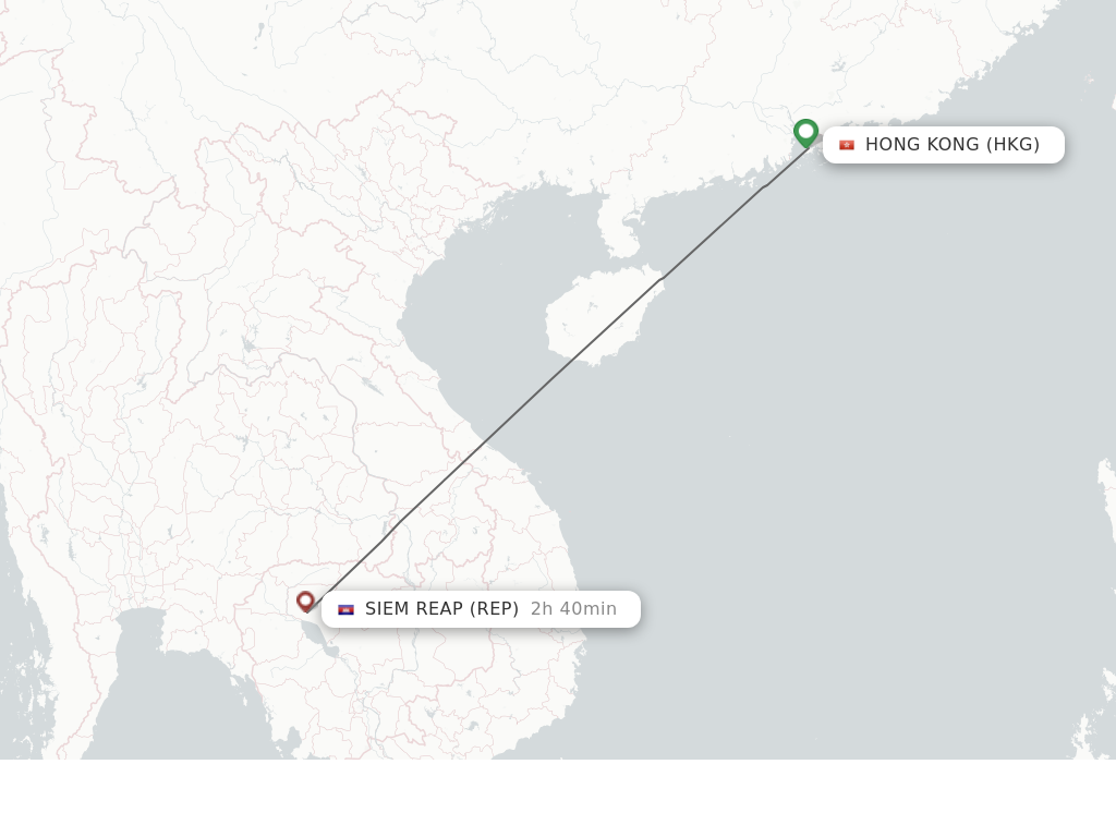 Direct Non Stop Flights From Hong Kong To Siem Reap Schedules