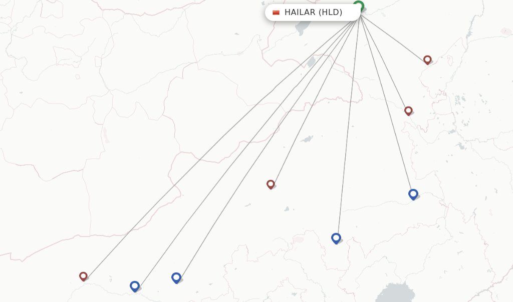 Tianjin Airlines flights from Hailar, HLD - FlightsFrom.com