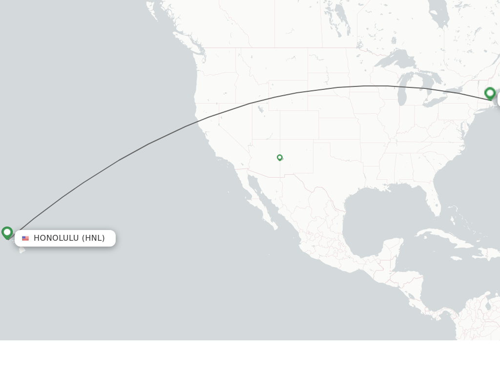 Direct non stop flights from Honolulu to Boston schedules