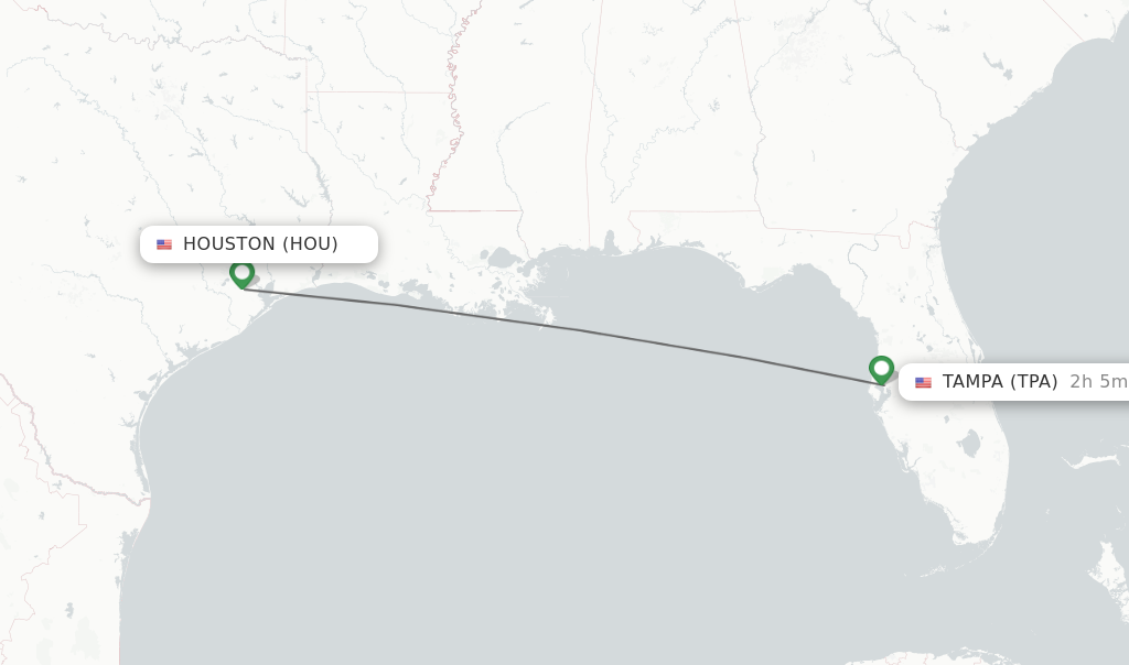 Direct non stop flights from Houston to Tampa schedules