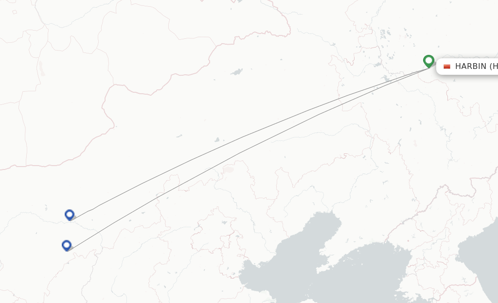 Gestair flights from Harbin, HRB - FlightsFrom.com