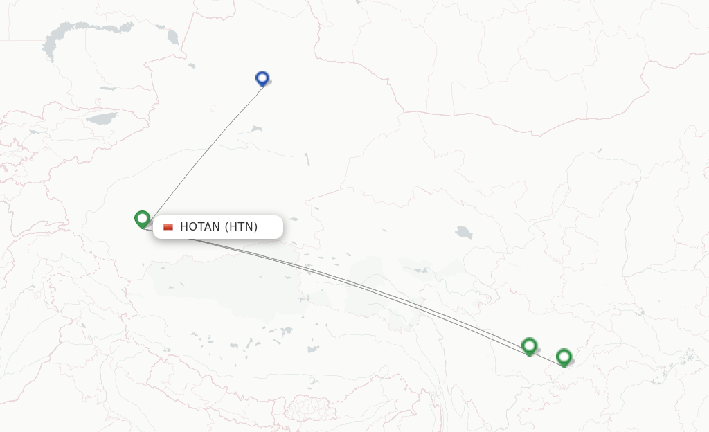 Air China flights from Hotan, HTN - FlightsFrom.com