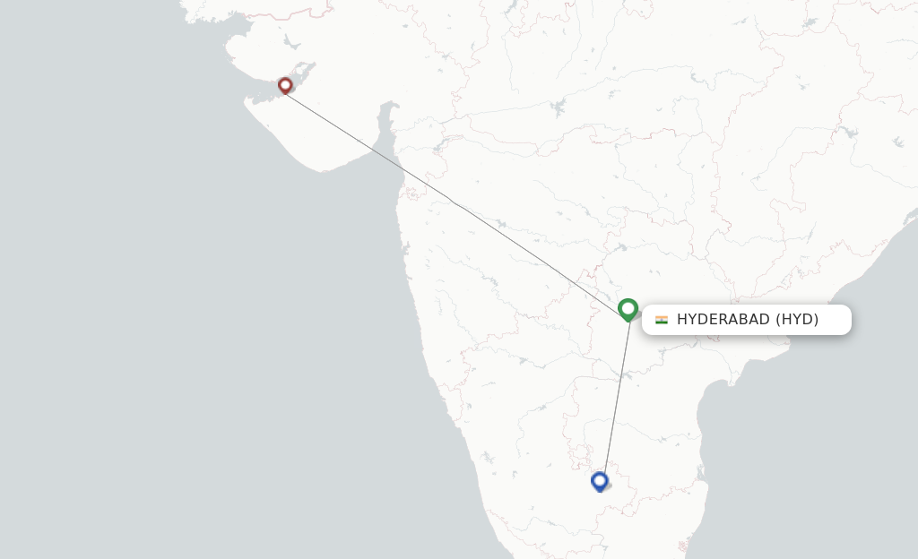 america to hyderabad flight journey time