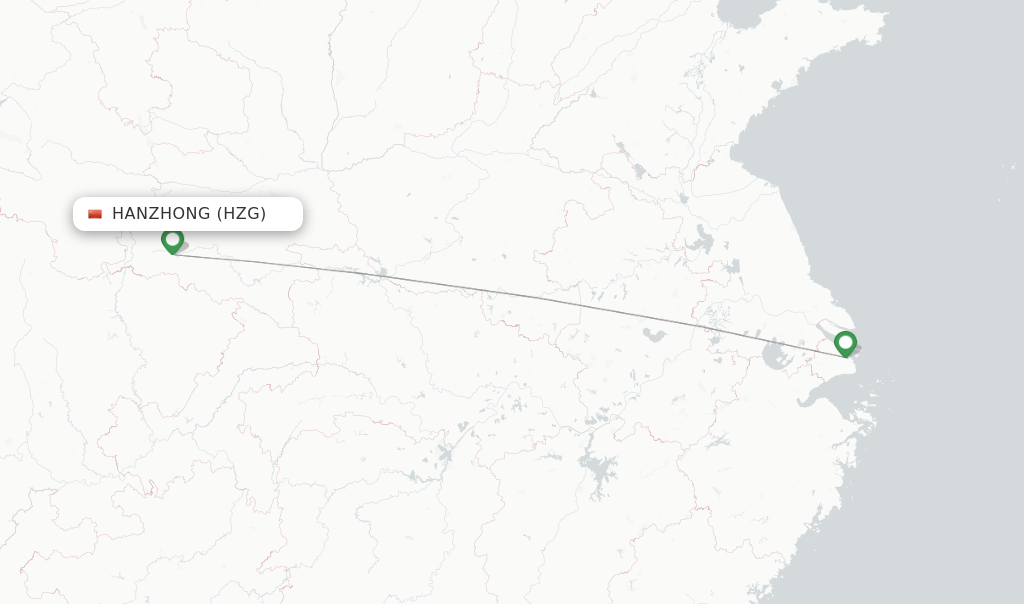 Juneyao Airlines Flights From Hanzhong, HZG - FlightsFrom.com