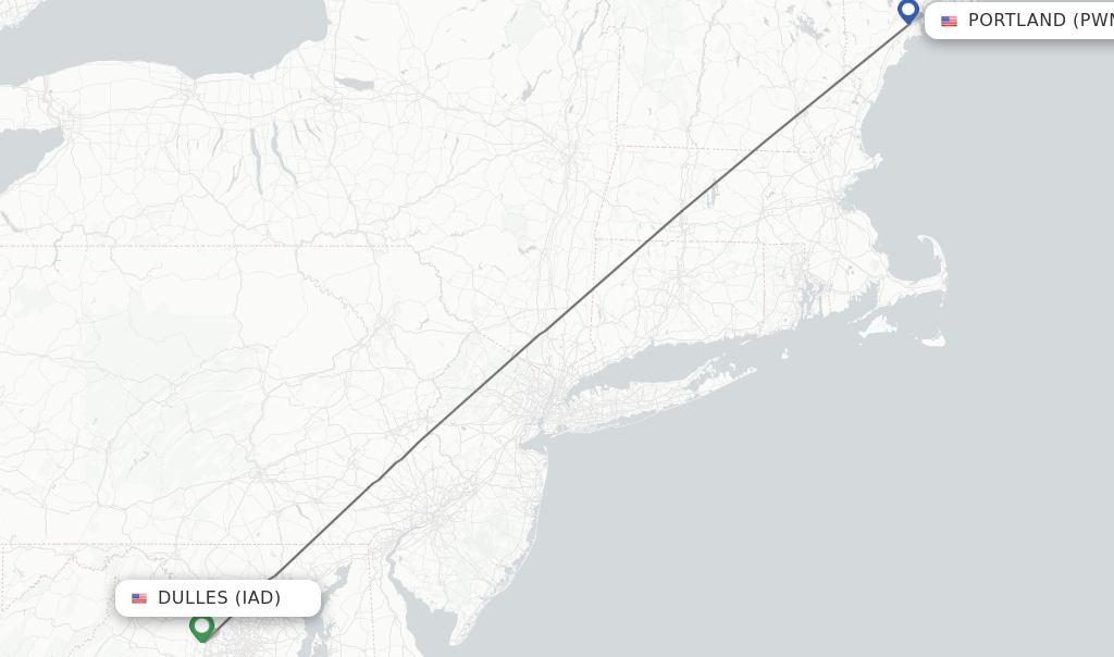 Direct (non-stop) Flights From Dulles To Portland - Schedules ...