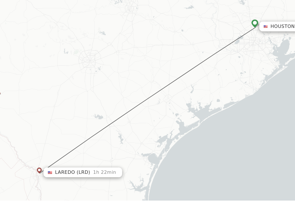 Direct non stop flights from Houston to Laredo schedules