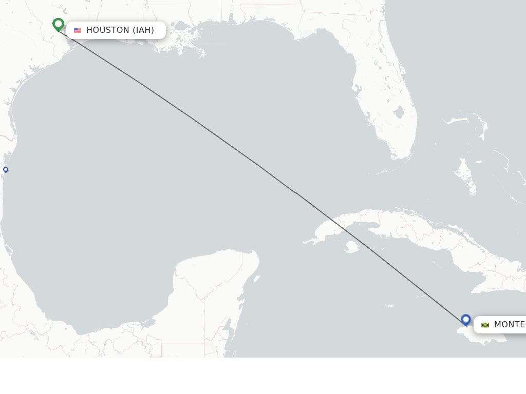 Direct non stop flights from Houston to Montego Bay schedules