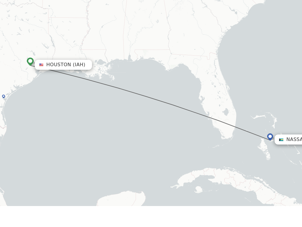 Direct non stop flights from Houston to Nassau schedules