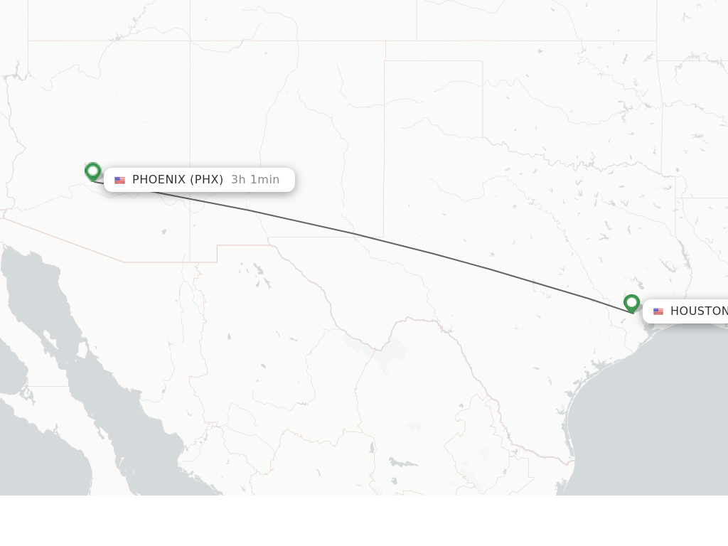 Direct non stop flights from Houston to Phoenix schedules