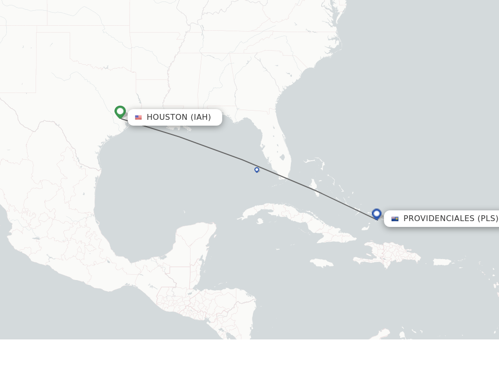 Direct non stop flights from Houston to Providenciales