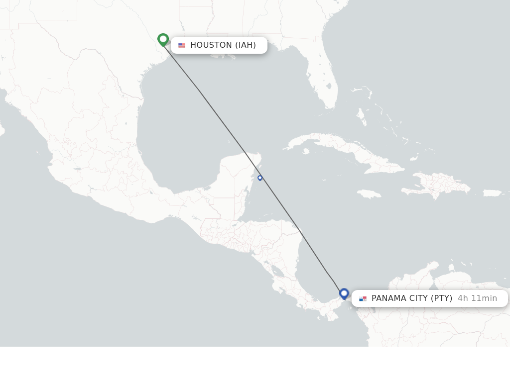 Direct non stop flights from Houston to Panama City schedules