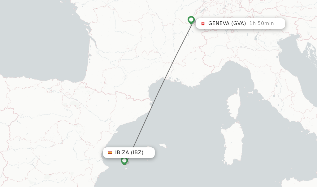 Direct (nonstop) flights from to Geneva schedules