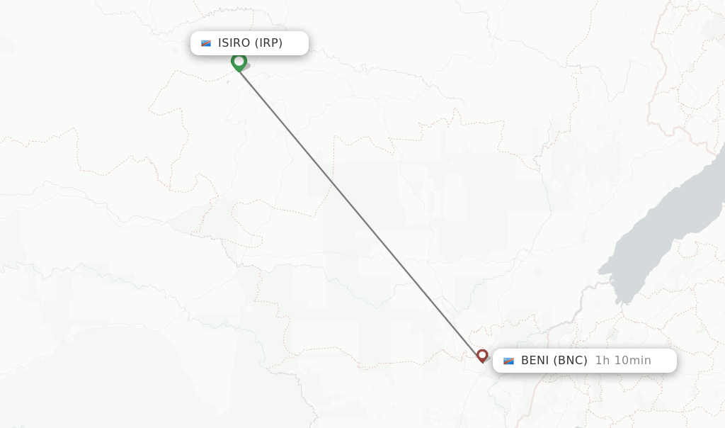 Direct (non-stop) flights from Isiro to Beni - schedules - FlightsFrom.com