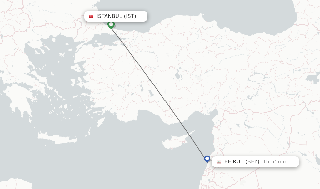 travel from istanbul to beirut