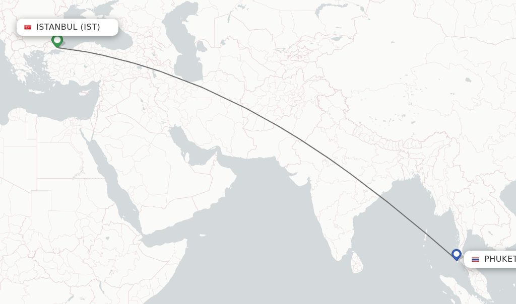 Direct (non-stop) Flights From Istanbul To Phuket - Schedules ...