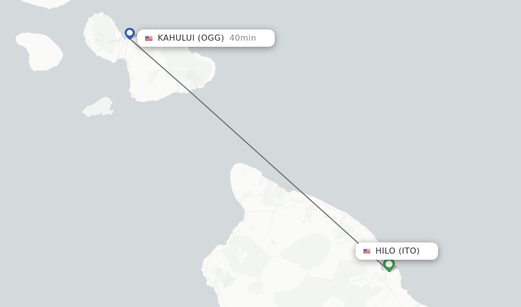 Direct (non-stop) Flights From Hilo To Kahului - Schedules ...