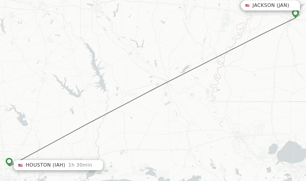 Direct non stop flights from Jackson to Houston schedules