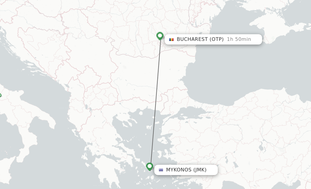 Direct (non-stop) Flights From Mykonos To Bucharest - Schedules ...