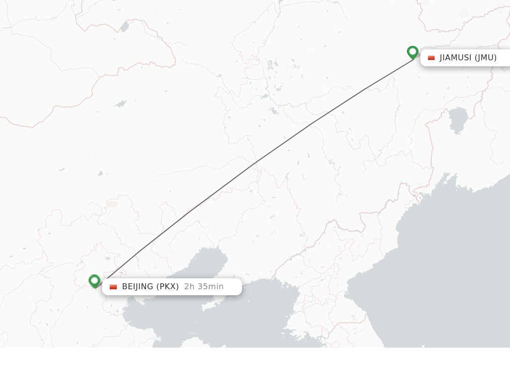 Direct (non-stop) Flights From Jiamusi To Beijing - Schedules ...