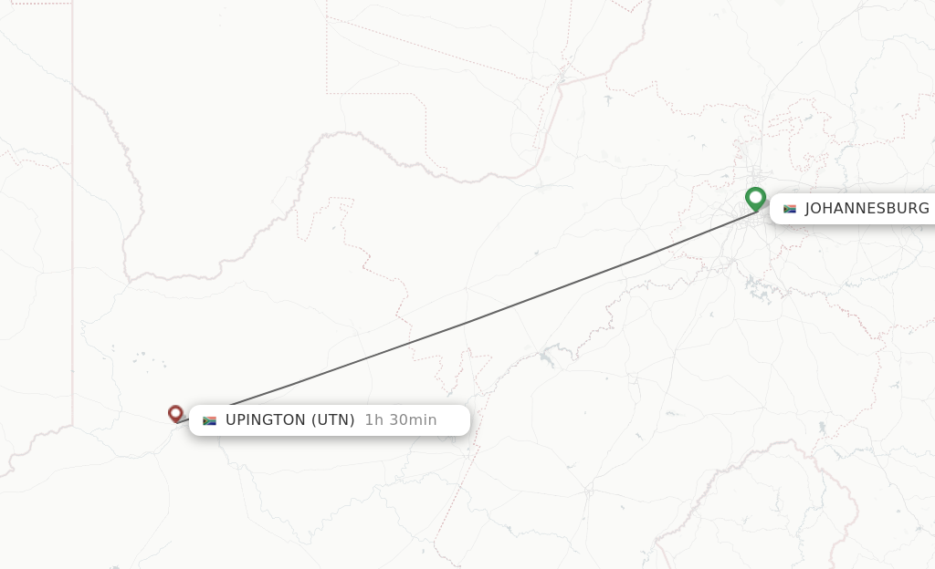 Direct Non Stop Flights From Johannesburg To Upington Schedules   JNB UTN 