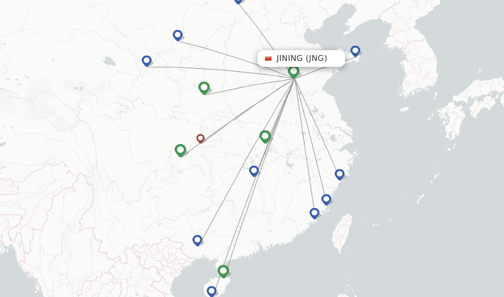 Guangxi Beibu Gulf Airlines flights from Jining, JNG - FlightsFrom.com