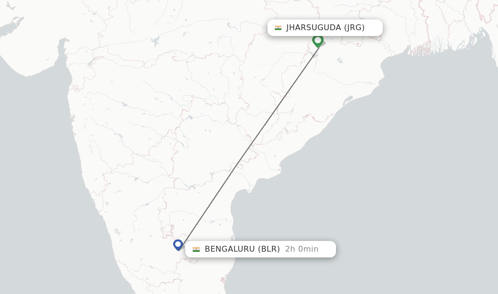 Direct (non-stop) Flights From Jharsuguda To Bengaluru - Schedules ...