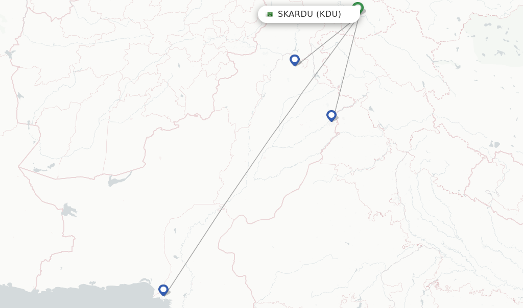 Direct (non-stop) flights from Skardu to Multan - schedules ...