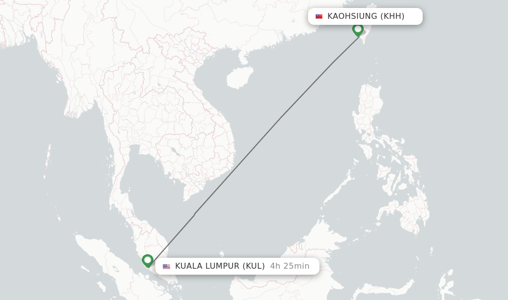 Direct Non Stop Flights From Kaohsiung To Kuala Lumpur Schedules 0657