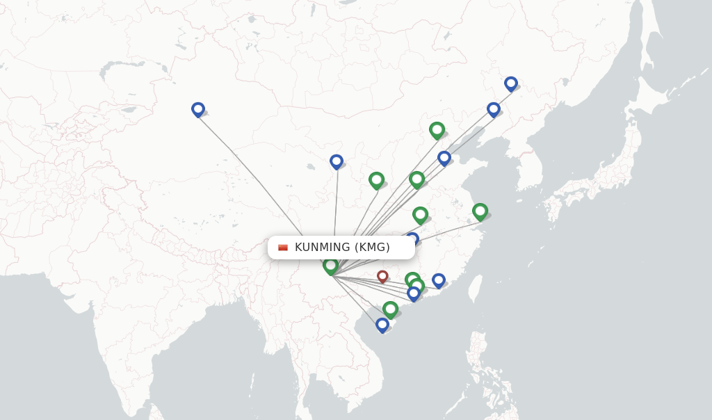 China Southern flights from Kunming, KMG - FlightsFrom.com