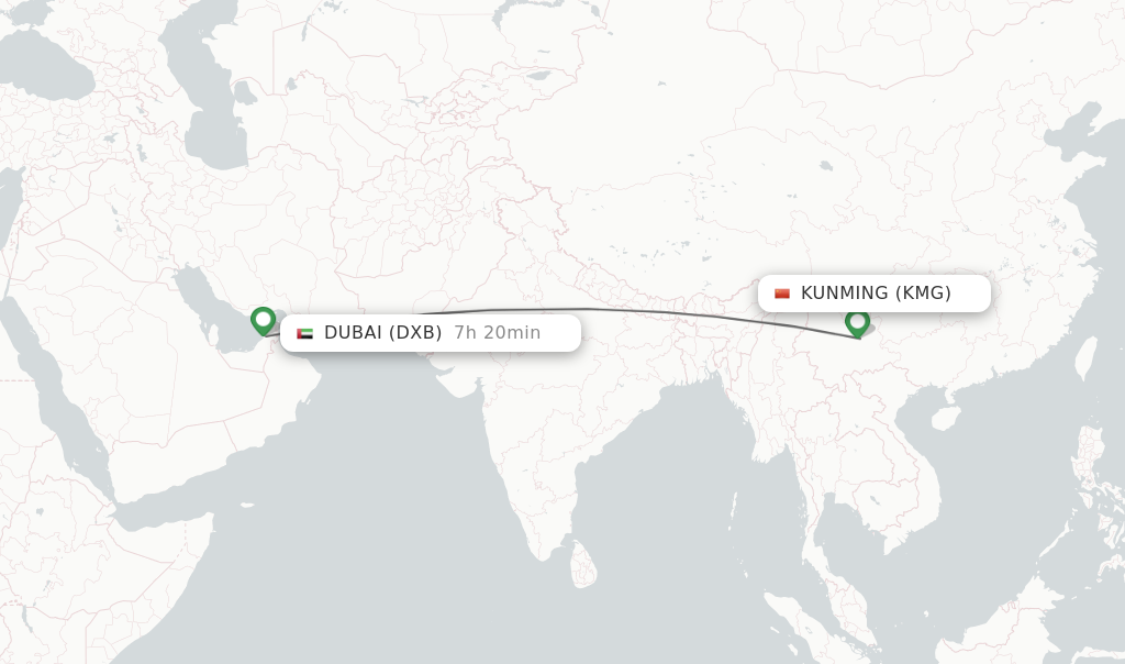 Direct Non Stop Flights From Kunming To Dubai Schedules 1933