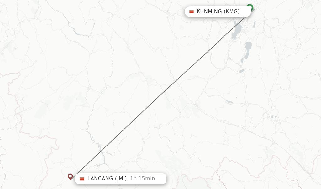 Direct Non Stop Flights From Kunming To Lancang Schedules 4656