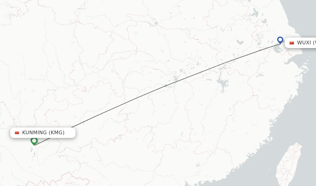 Direct Non Stop Flights From Kunming To Wuxi Schedules 9671