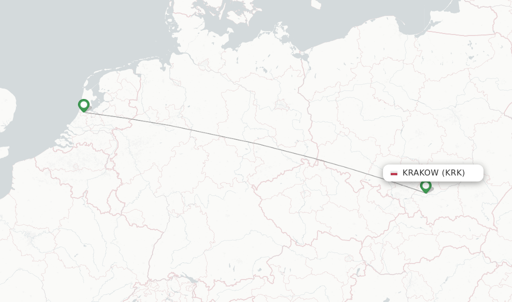 KLM flights from Krakow, KRK - FlightsFrom.com