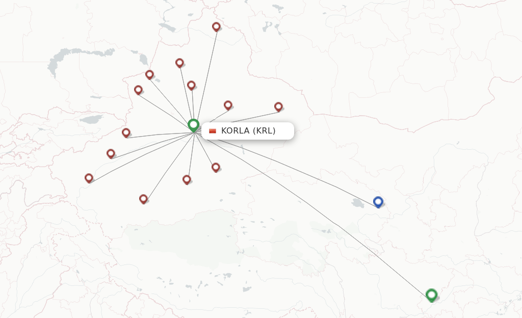 Gestair flights from Korla, KRL - FlightsFrom.com