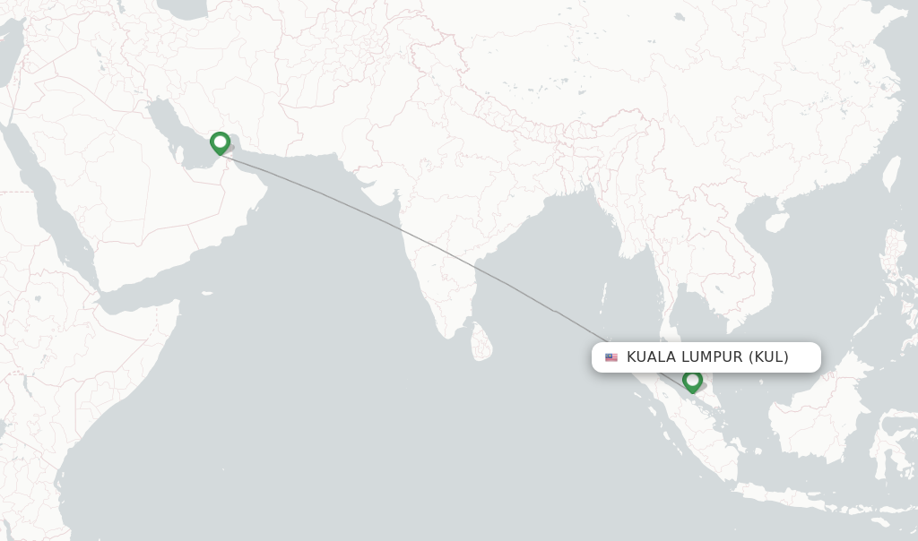 Emirates flights from Kuala Lumpur, KUL - FlightsFrom.com