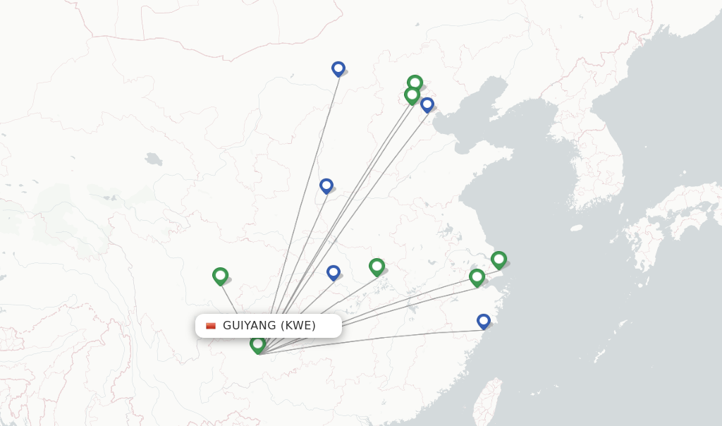 Air China Flights From Guiyang, Kwe - Flightsfrom.com