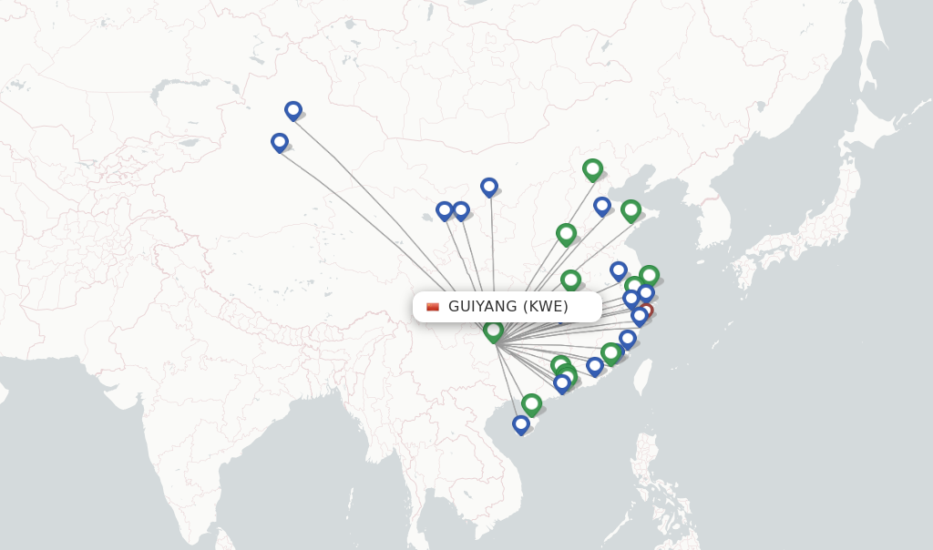 China Southern flights from Guiyang, KWE - FlightsFrom.com