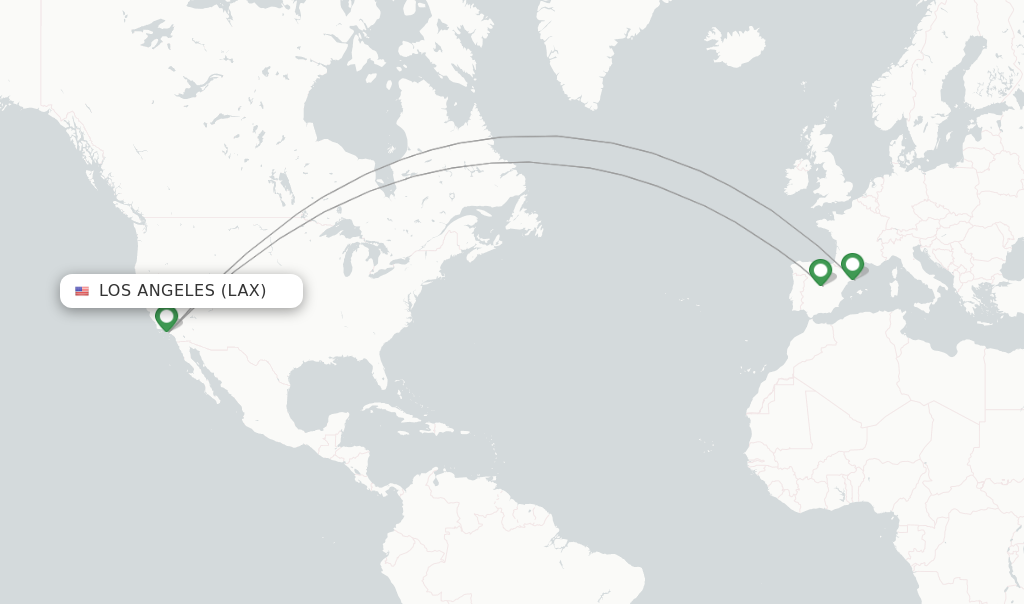 Iberia flights from Los Angeles LAX FlightsFrom