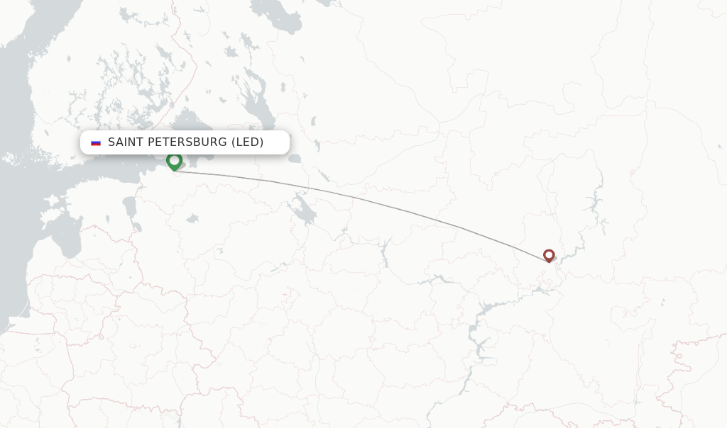 Izhavia (duplicate) flights from Saint Petersburg, LED - FlightsFrom.com