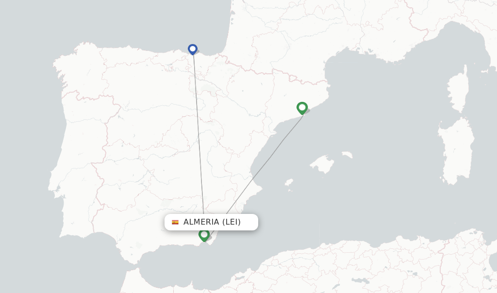 Vueling flights from Almeria, LEI