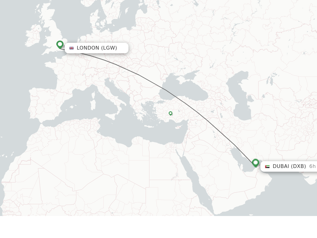 Direct non stop Flights From London To Dubai Schedules 