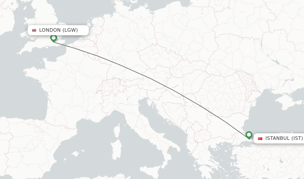 Direct non stop flights from London to Istanbul schedules