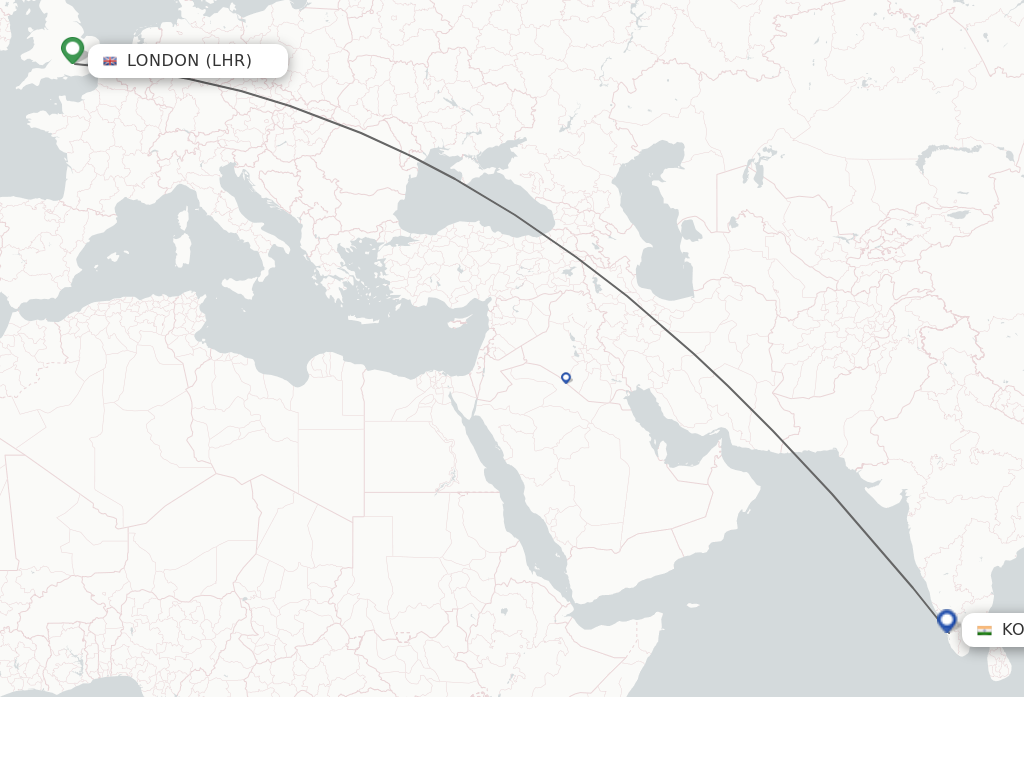 Direct (non-stop) Flights From London To Kochi - Schedules ...