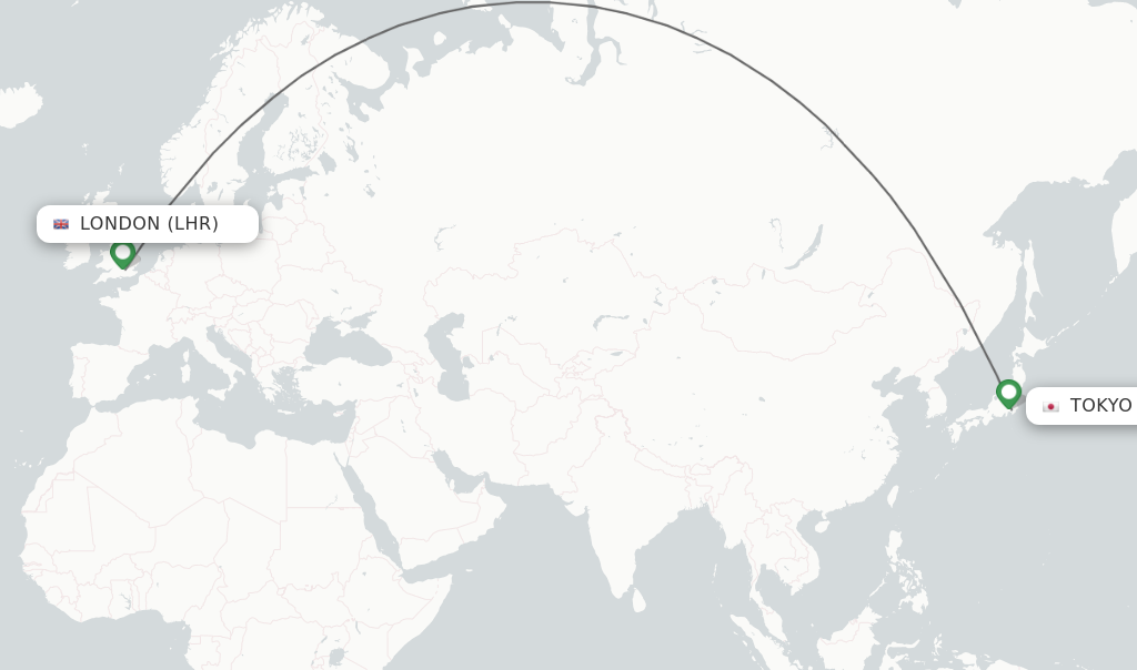 Direct non stop Flights From London To Tokyo Schedules 